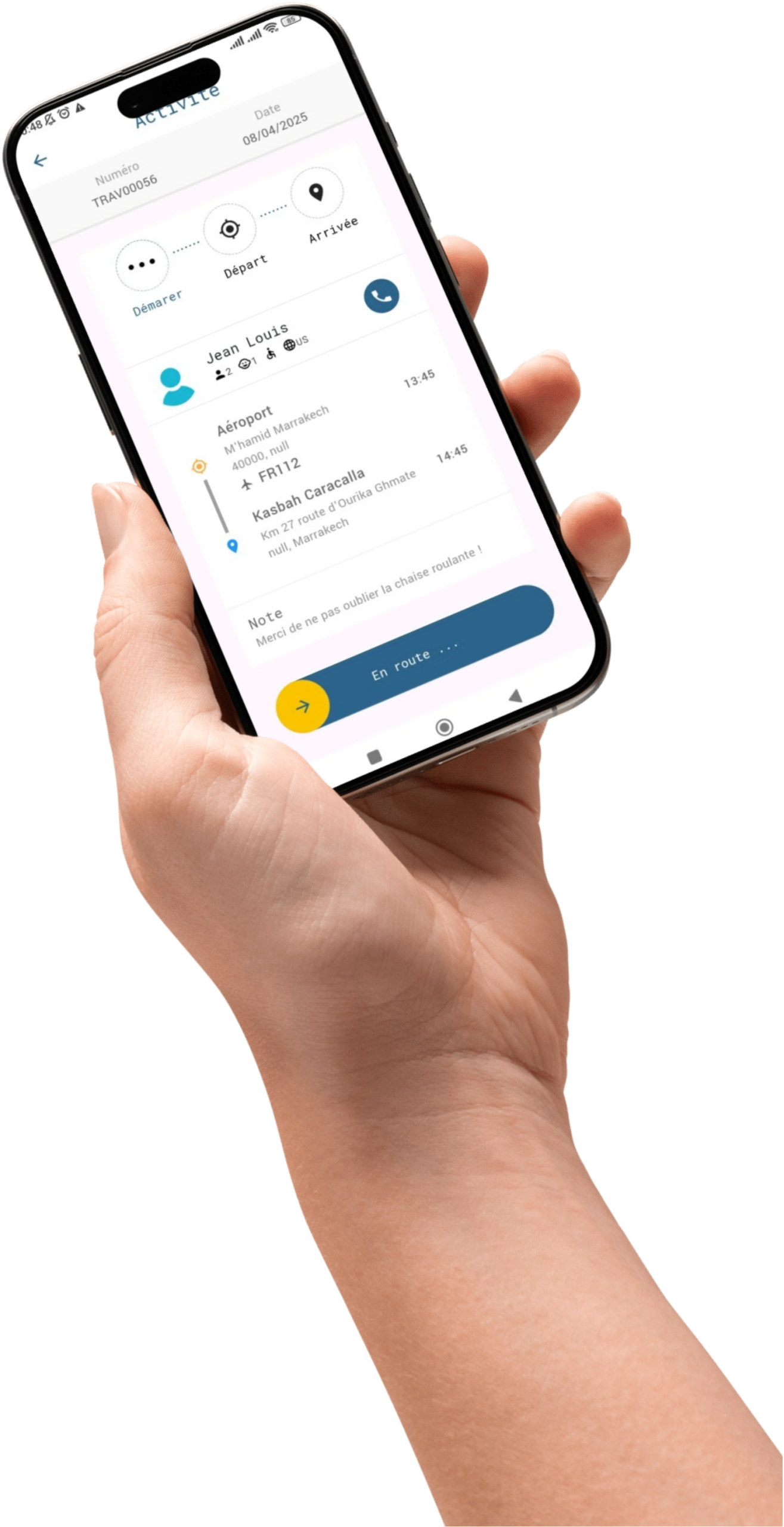 ItriFlotte activity screen slide