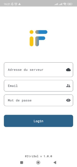ItriFlotte login screen